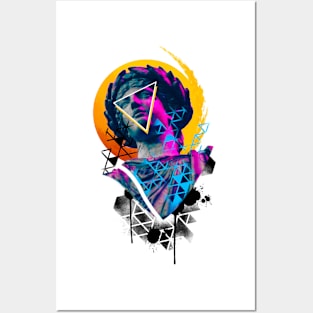 Abstract Roman statue Posters and Art